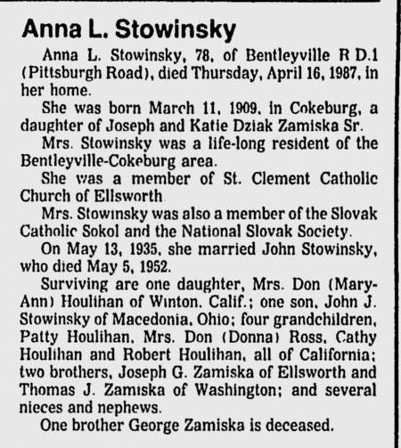 Anna L. Stowinksy